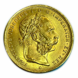 8 Zlatník / 20 Frank 1892 KB - novorazba